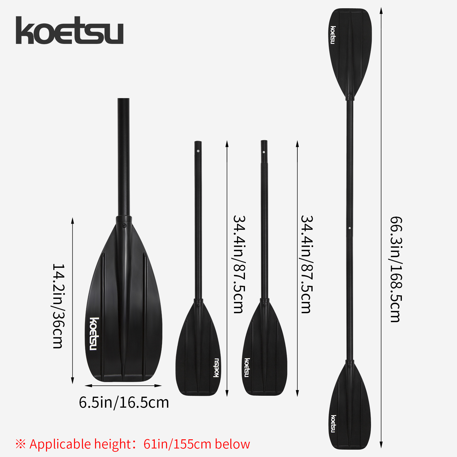 Двуглавое весло для каяка KOET – обзор и цена Fishing Kayak Paddle